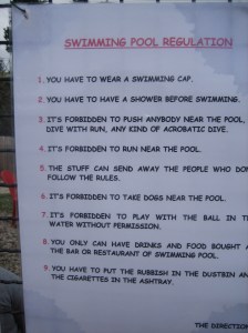 Pool rules