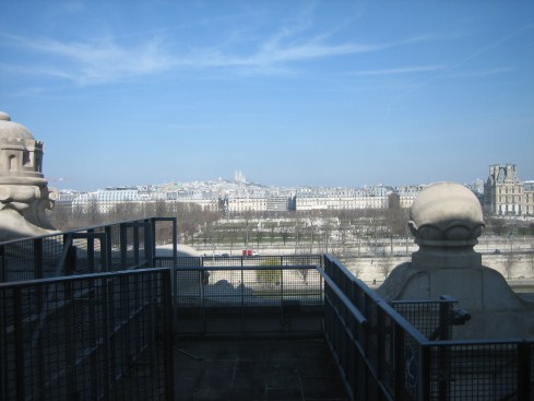 A picture I took from the Louvre of Paris shows the symmetrical heights in Paris.