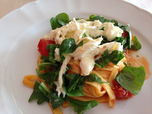 Pasta with Mozarella, rocket and Tomatoes, Domus Hotel, blogginginitaly.com