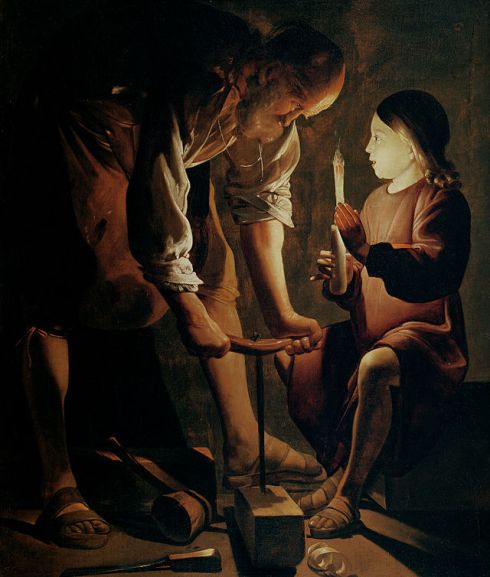 Joseph the Carpenter, 1642, Louvre, by Georges de La Tour